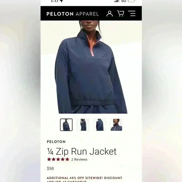 - PELOTON 1/4 zip jacket (G115) - Picture 11 of 11